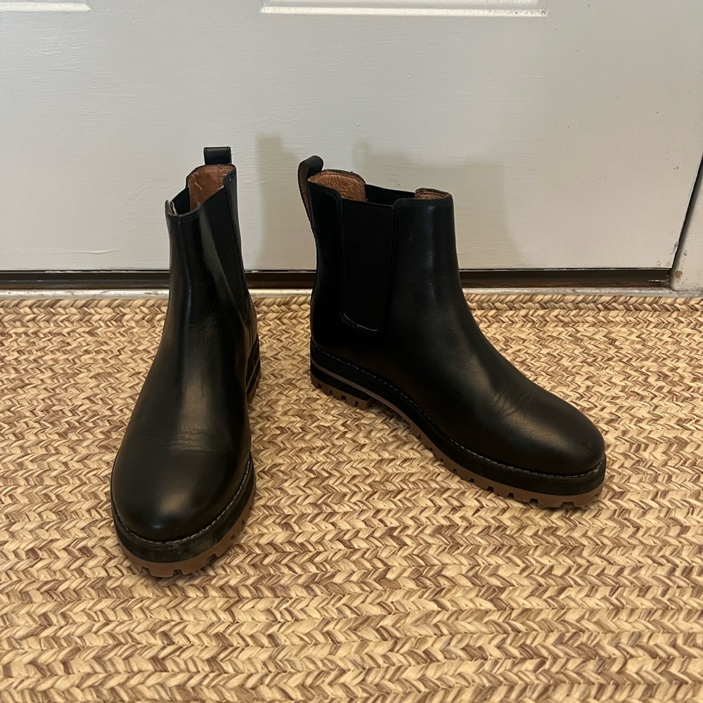 Madewell Black leather boot Size 6.5 NWOT